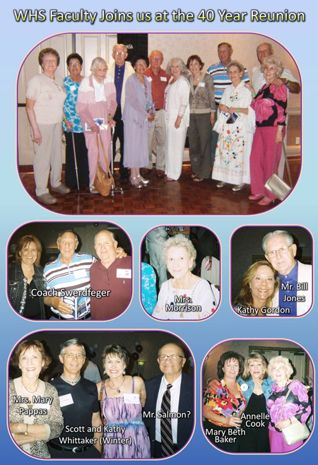 40 Year Reunion Faculty