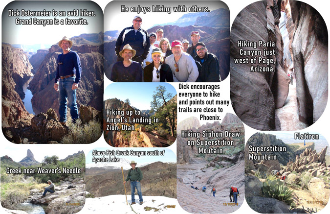 Dick Ostermeier Hiking trips