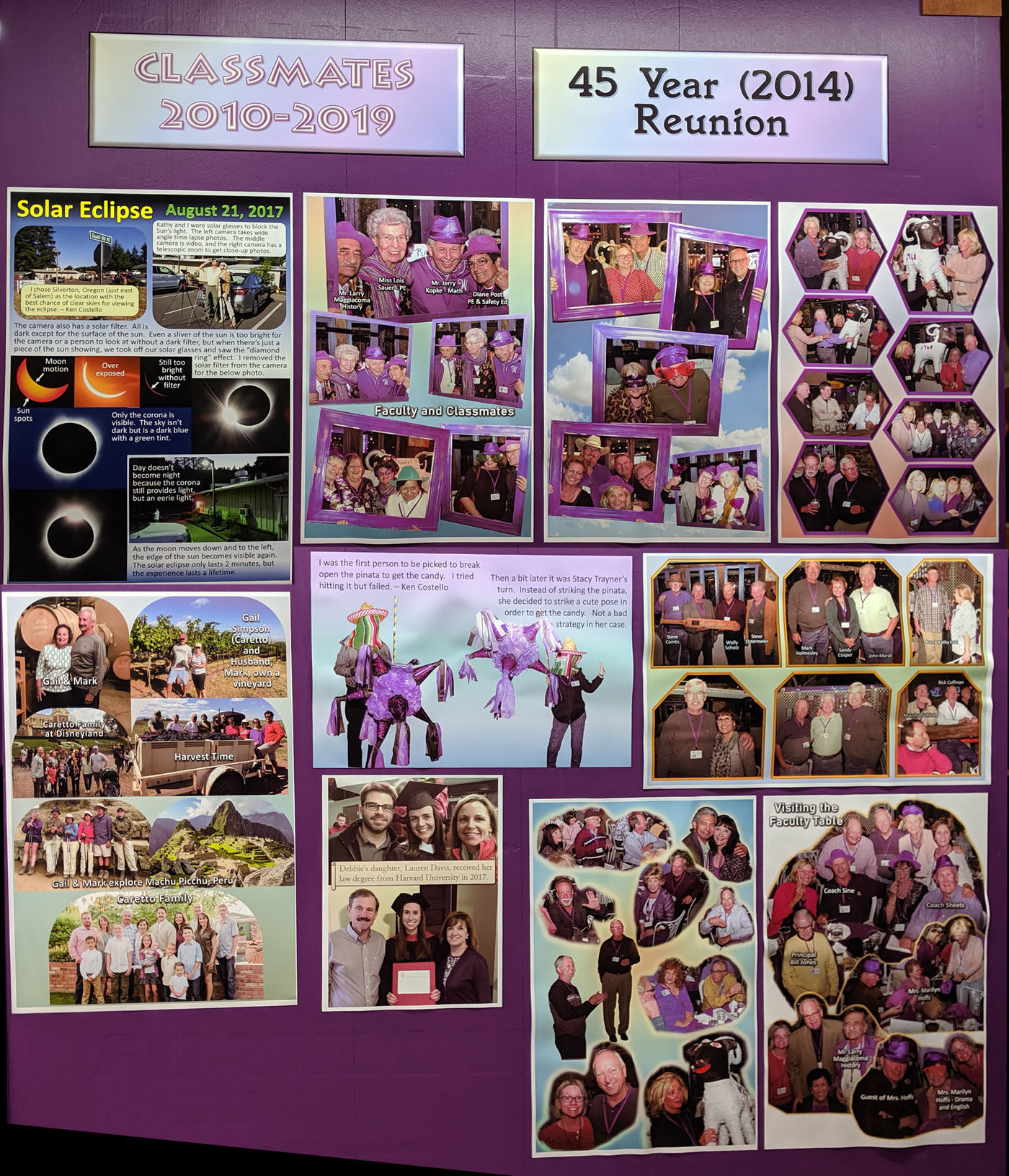 Classmates 2010-2019 wall