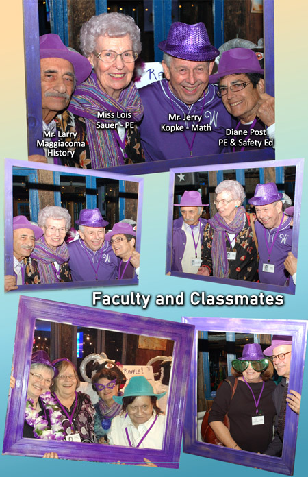 Faculty and some classmates in frames