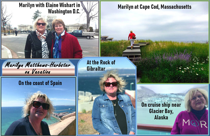 Marilyn Matthews travel poster