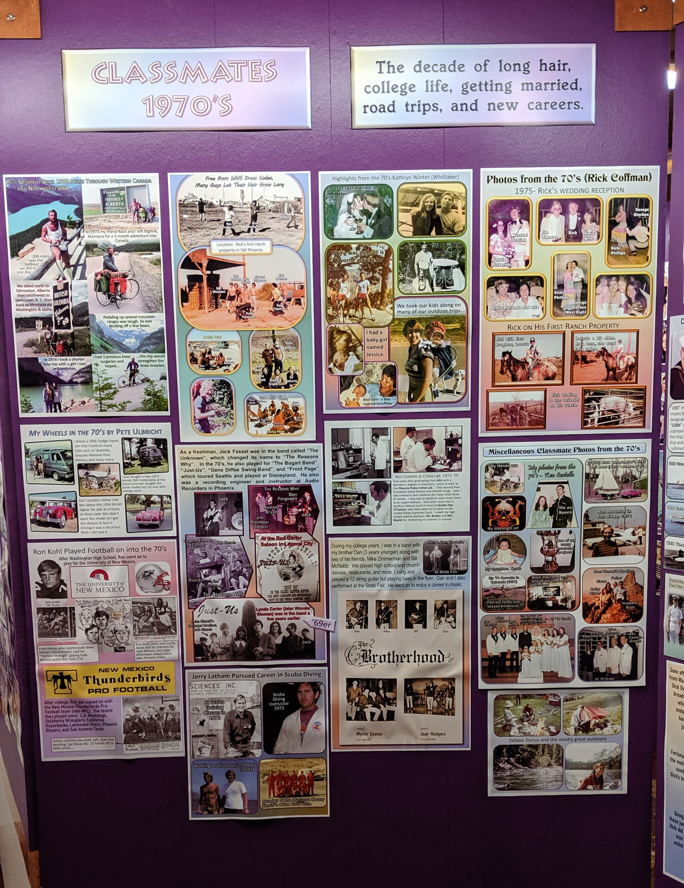 Classmates 70s left wall