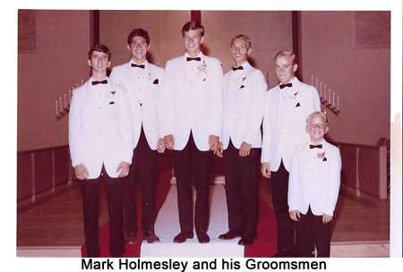 Mark Holmesley and his groomsmen
