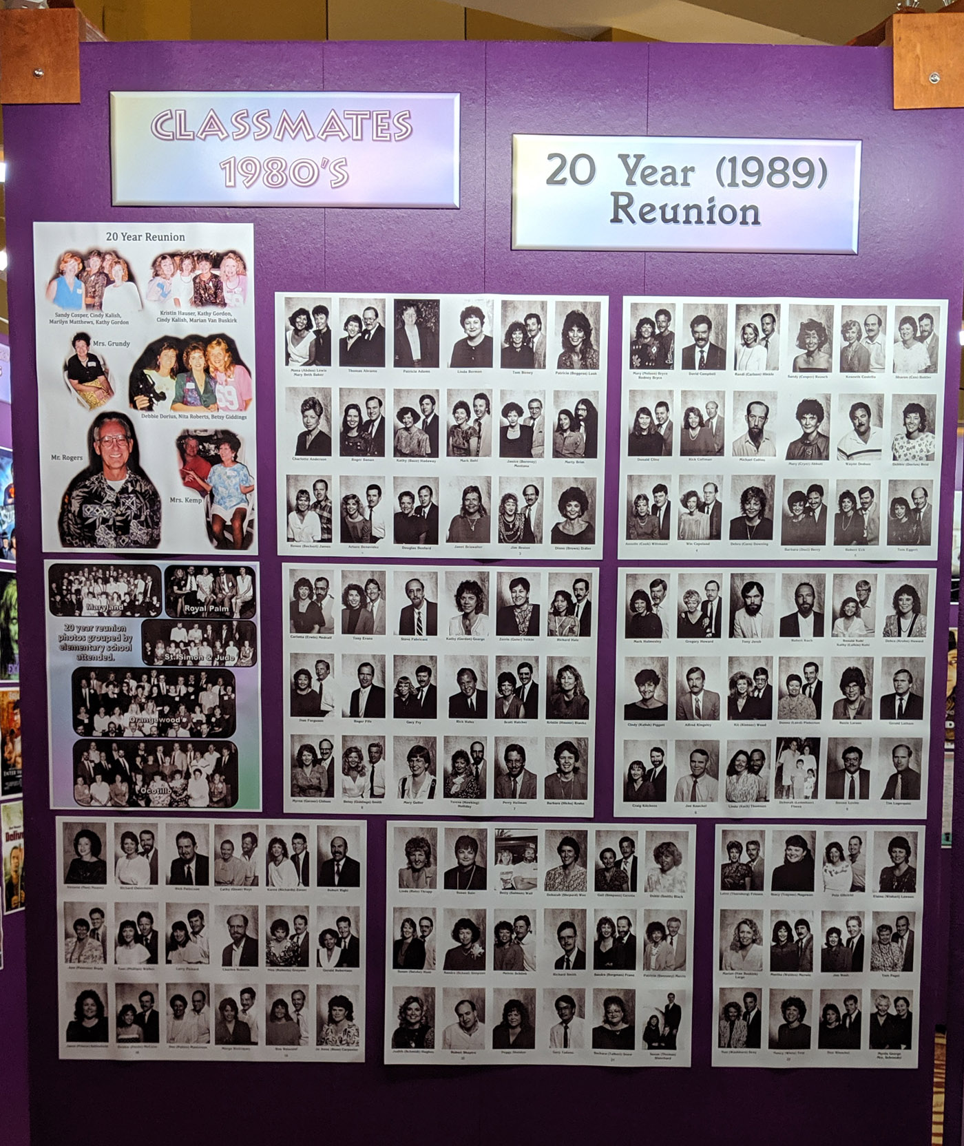 Classmates 80s Right Wall