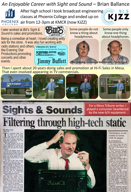 Brian Ballance Audio and Video careers