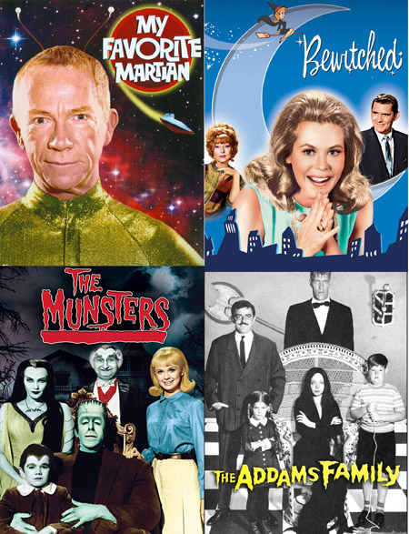 My Favorite Martian, Bewitched, Munsters, Adams Family