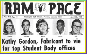 RamPage Student Body candidates