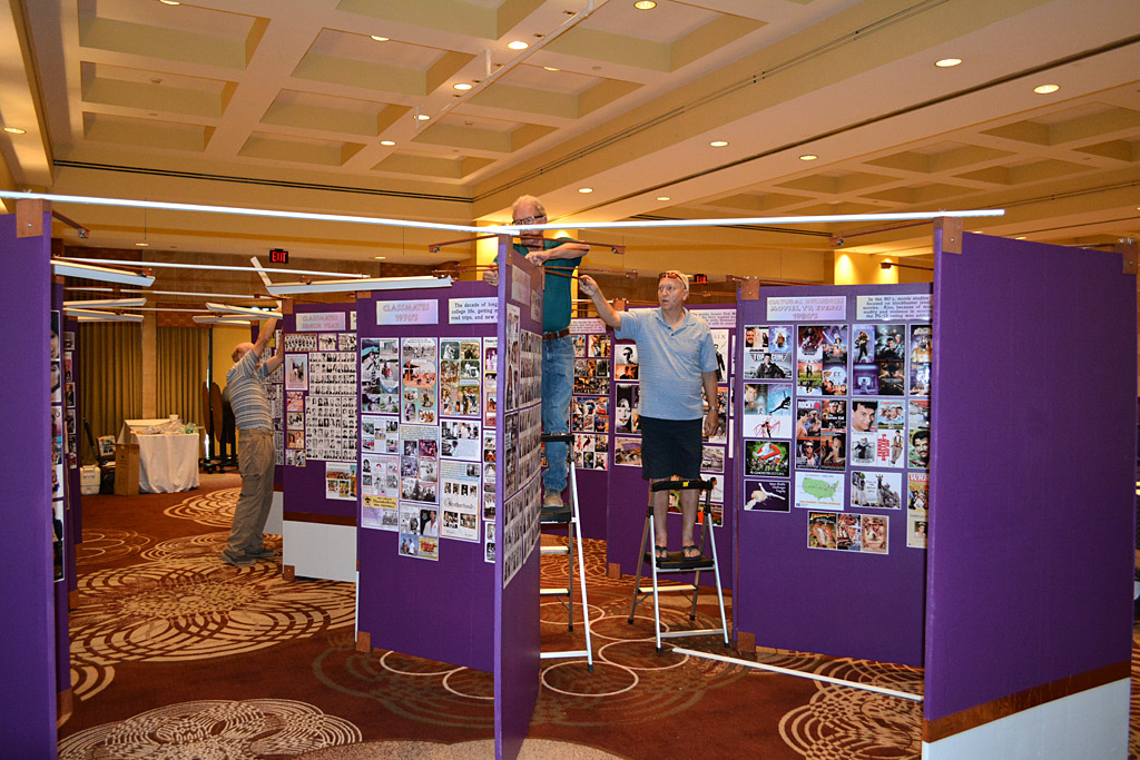 Walls with white cross beams