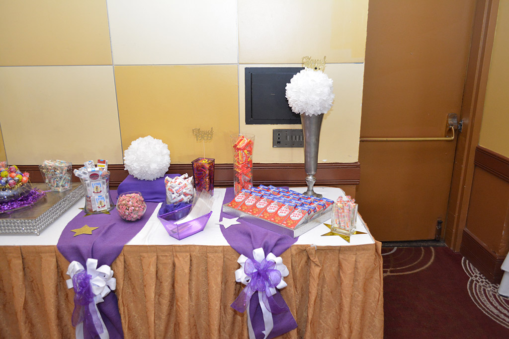 Right side of vintage candy table