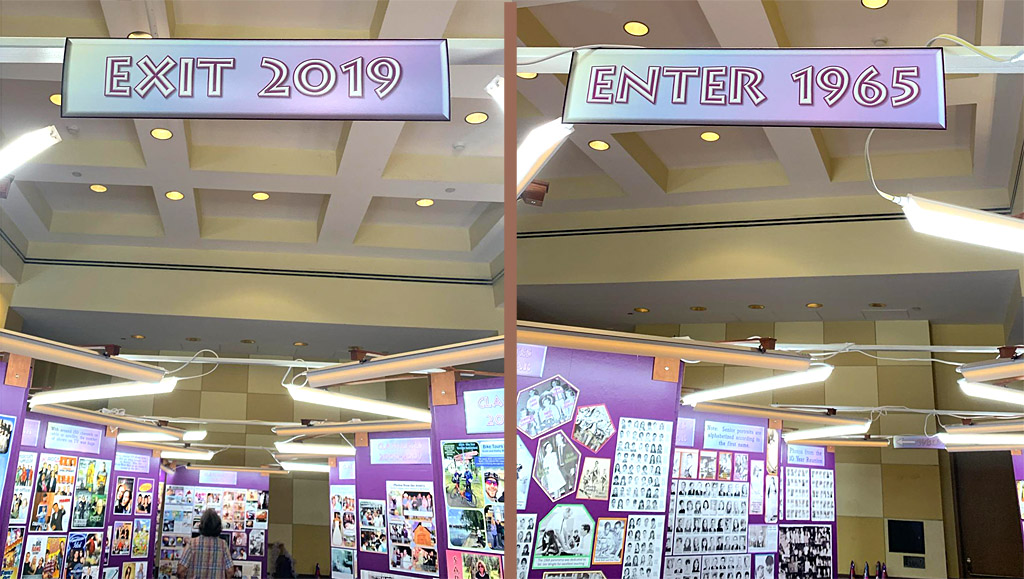 Exit and Entrance signs