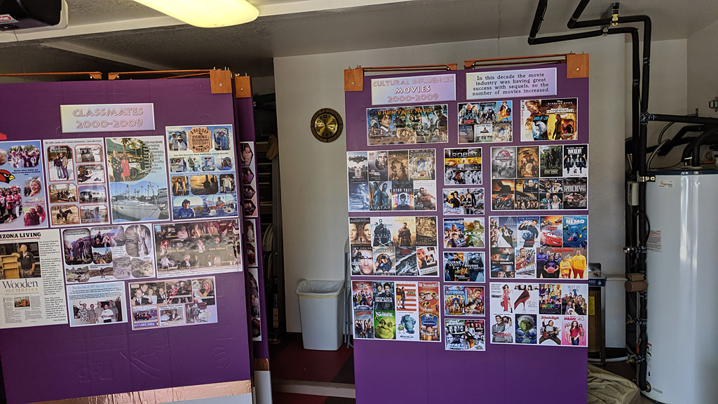 View of walls in back of garage\