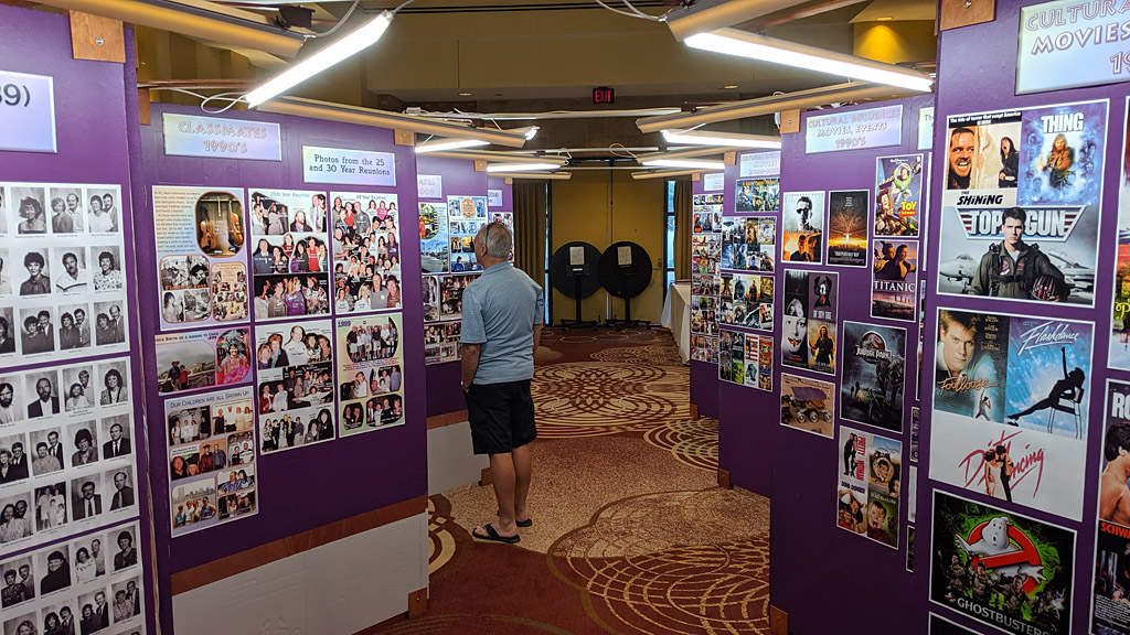 Ron checking out the photos