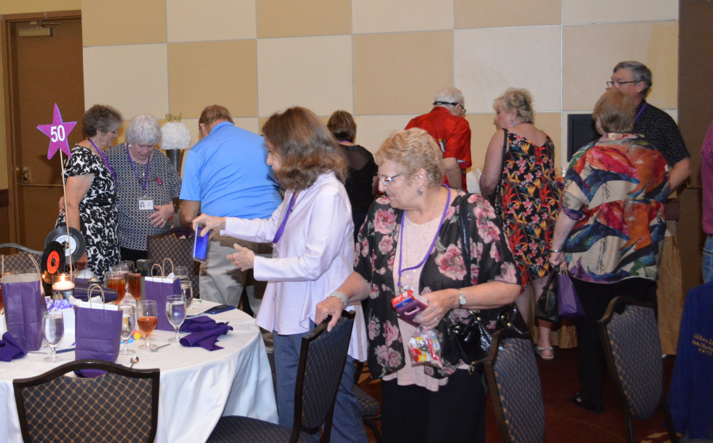 Gathering around vintage candy