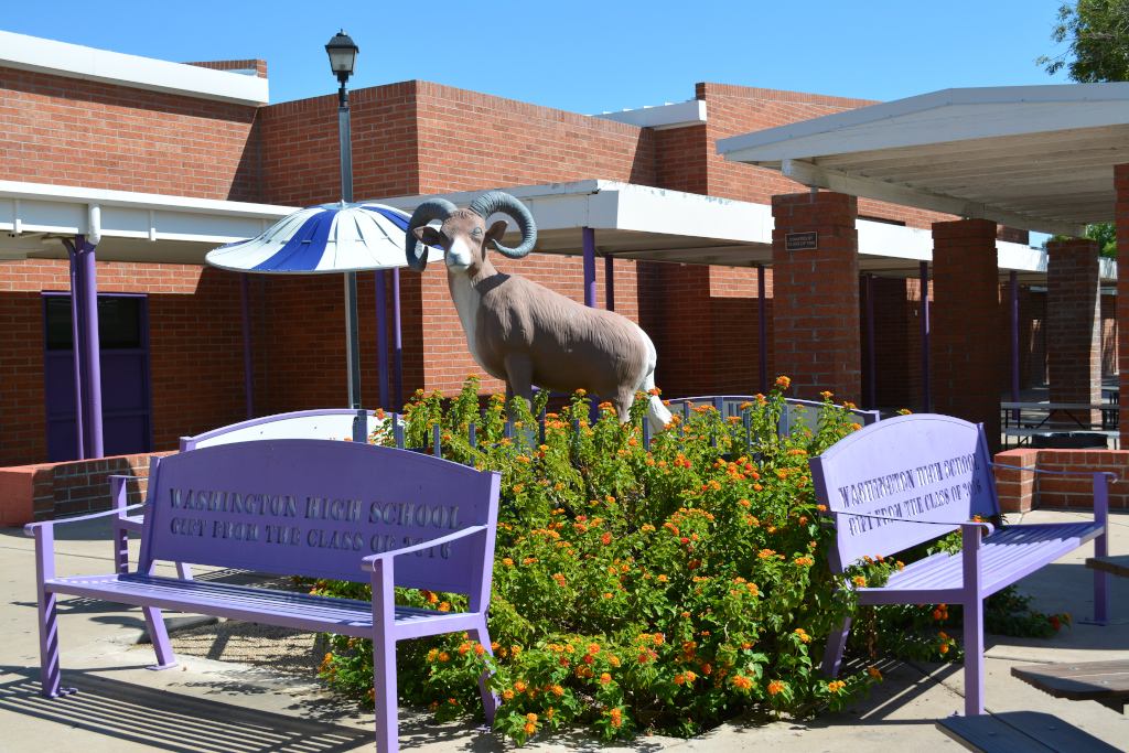 Ram Statue and benches