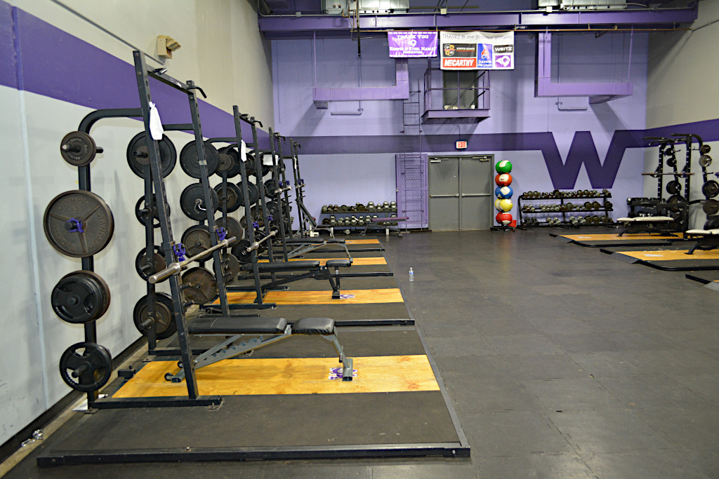 Weight training room